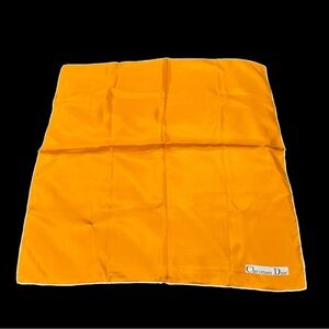 Christian Dior Orange Silk Scarf - EUC